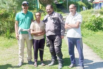 Actor Tiku Talsania in Jibhi Kullu valley Himachal Pradesh