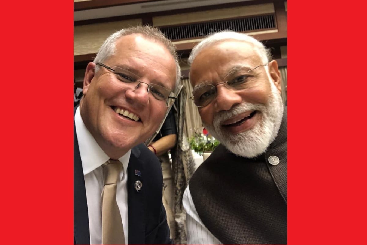 Australian PM Scott Morrison tweeted selfie with PM Narendra Modi g 20 summit 2019