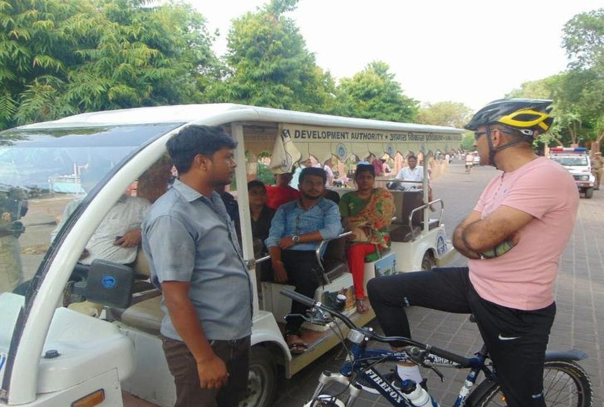 ssp jogendra kumar inspection the security arrangement of taj mahal
