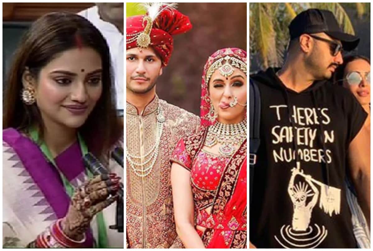 nusrat jahan and malaika arora arjun kapoor here top weekly news