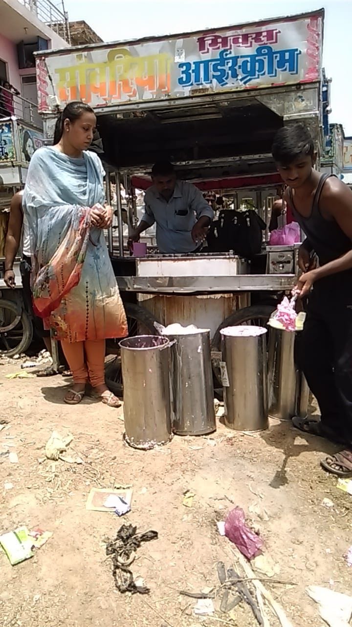 100 kg ice creams destroyed