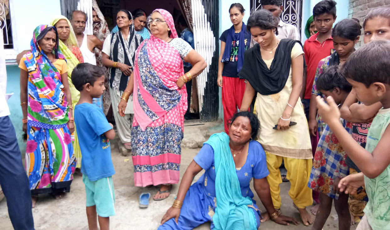 tractor driver dead in road accident
