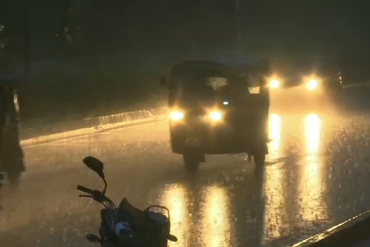 Heavy Rain in some areas of Bhubaneshwar Odisha