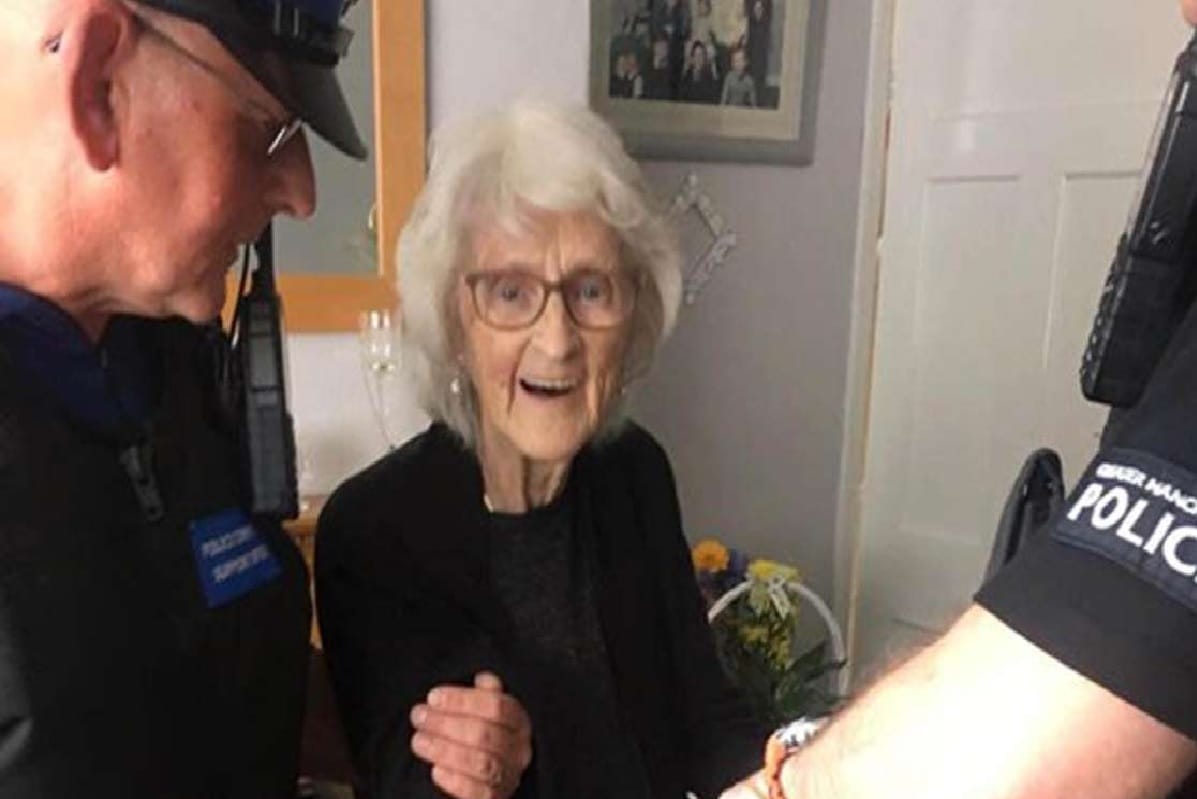 Britain Police arrested the 93-year-old woman to fulfill the last wish