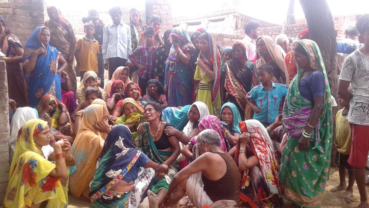 Two teenage children died due drown in pond palivar ghazipur