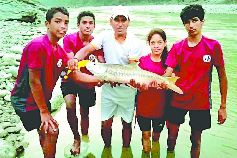 Trainees caught 12.5 pound weight fish