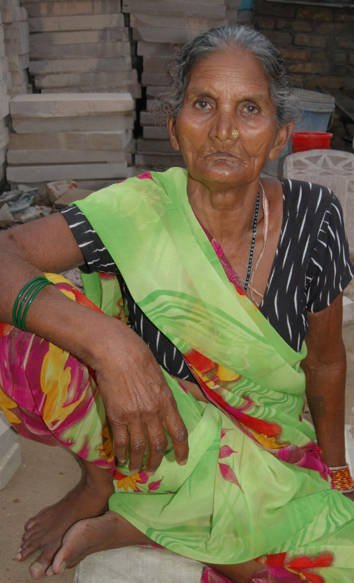 old woman torchered by son