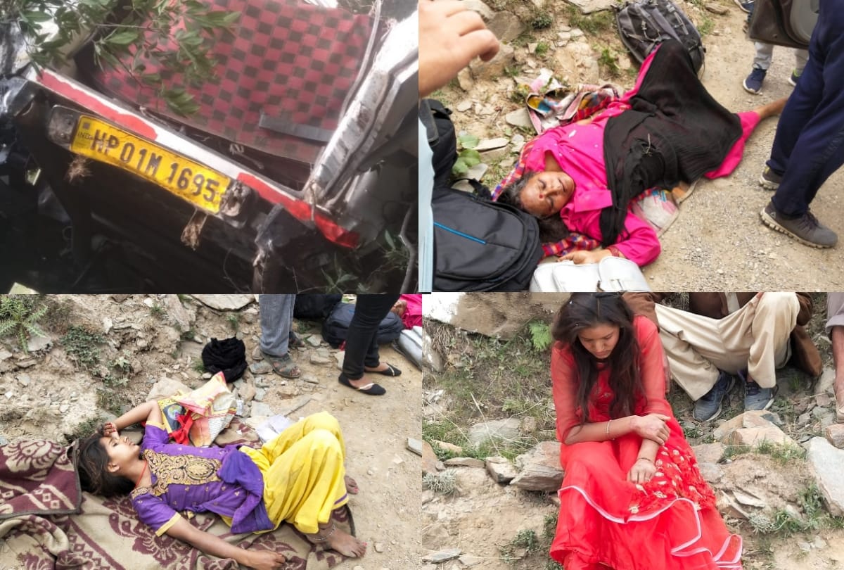 school student vehicle falls into gorge near prashar mandi himachal pradesh