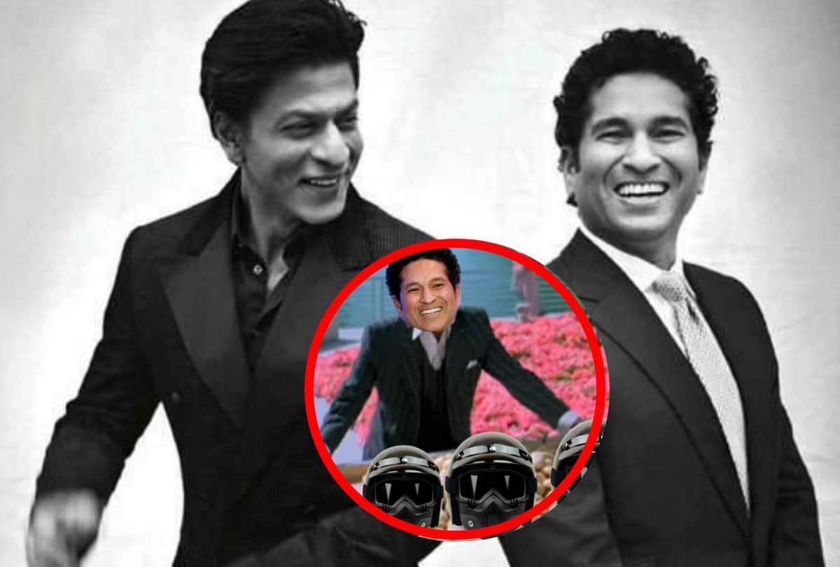 sachin tendulkar advice to shahrukh khan for helmet social media took fun