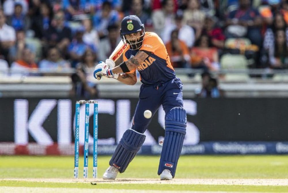 Virat Kohli becomes the first captain to score five consecutive fifty-plus scores in ODI World Cups