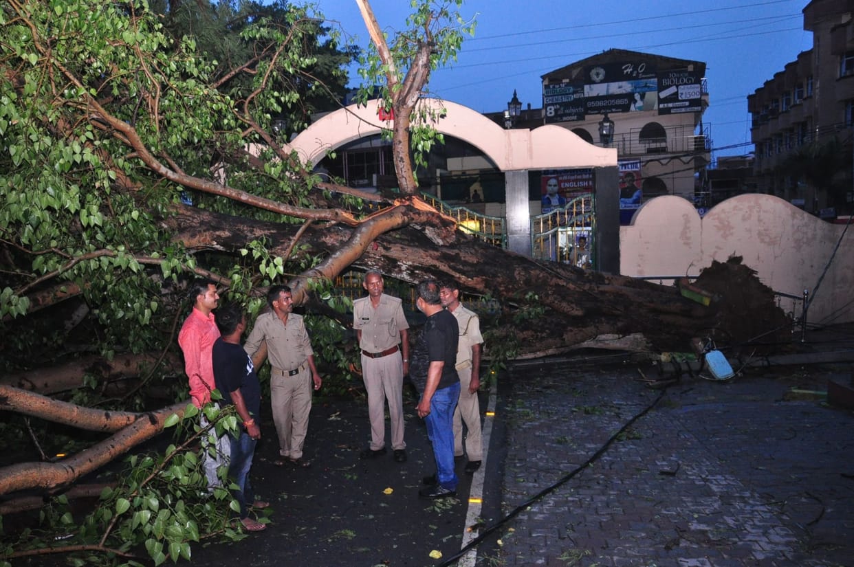 wind, rainfall disturbs power supply