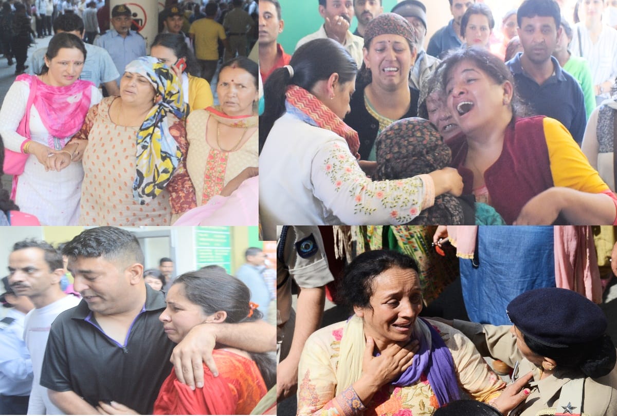 Shimla bus accident: parents shouting and screaming in igmc shimla