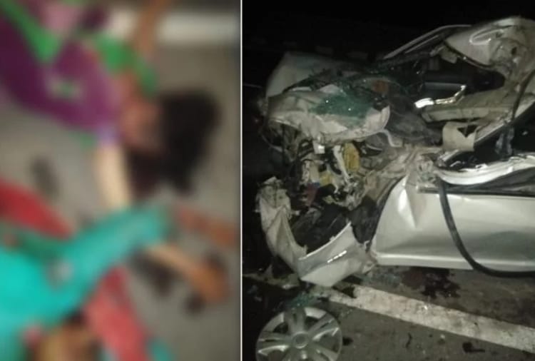 Five Members Of Same Family Died in road accident
