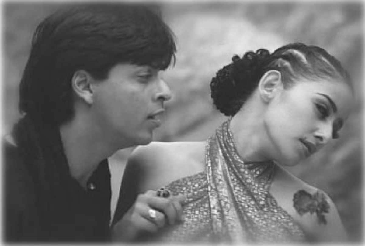bollywood film scene shot in thunder, lightning and rain