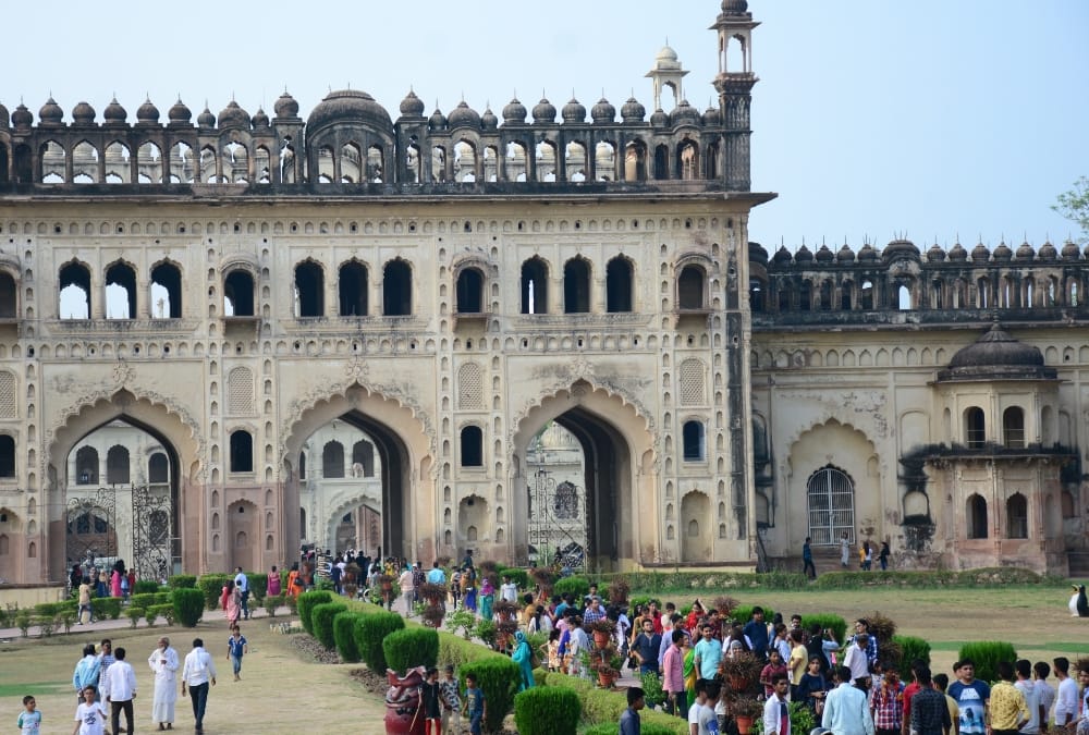 Only people in decent clothes are allowed to come in Imambara in Lucknow.