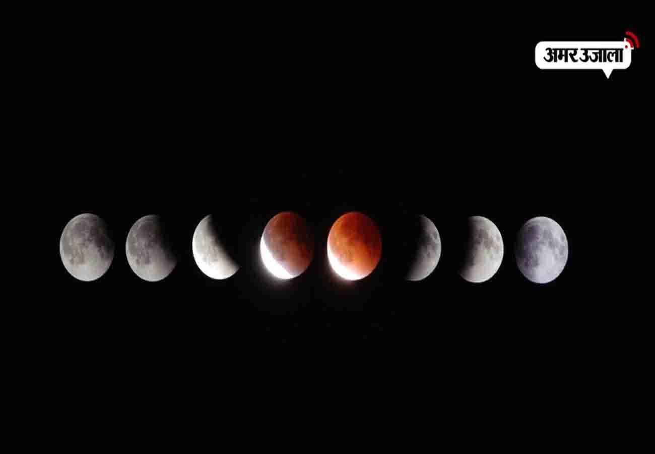 Chandra Grahan 2021: Lunar Eclipse and Super blood moon Seen together