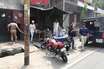 protest against Mob lynching in Mawana Meerut, Police Lathi Charge