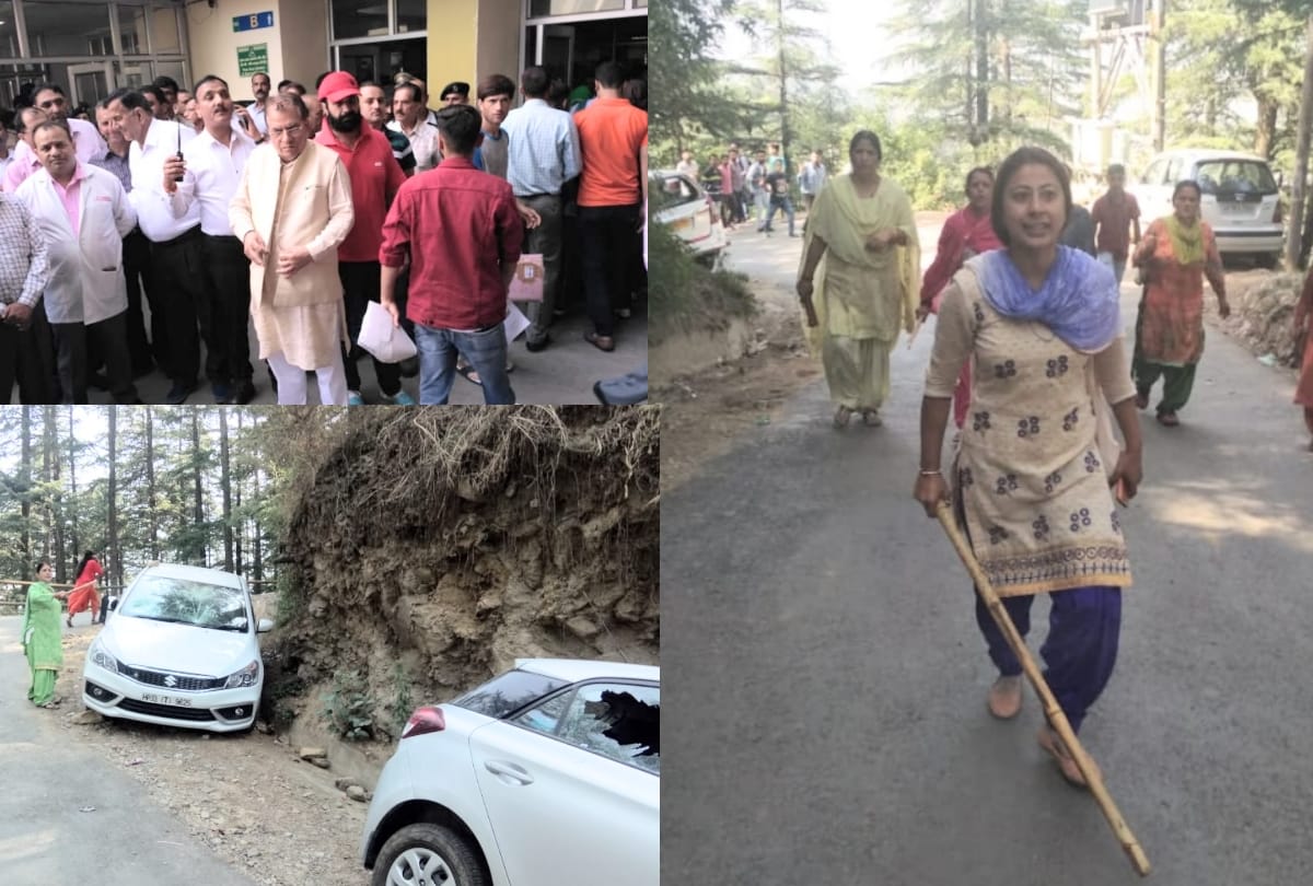 bus accident in shimla today parents protest against education minister suresh bhardwaj
