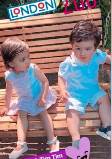 taimur ali khan and kainaat play n pool look at the video