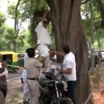 कांग्रेस कार्यकर्ता का आत्महत्या का प्रयास