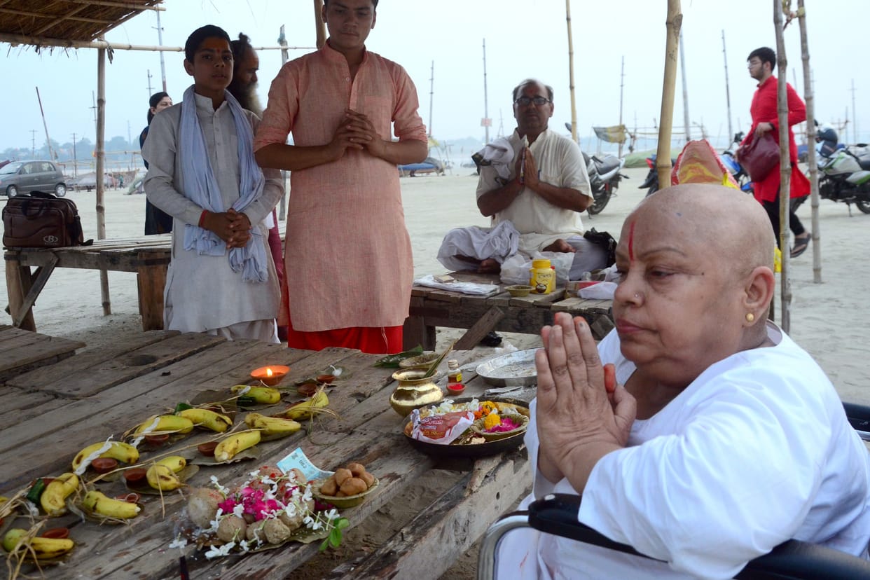 Acharya Kiran, who became sanyasinine