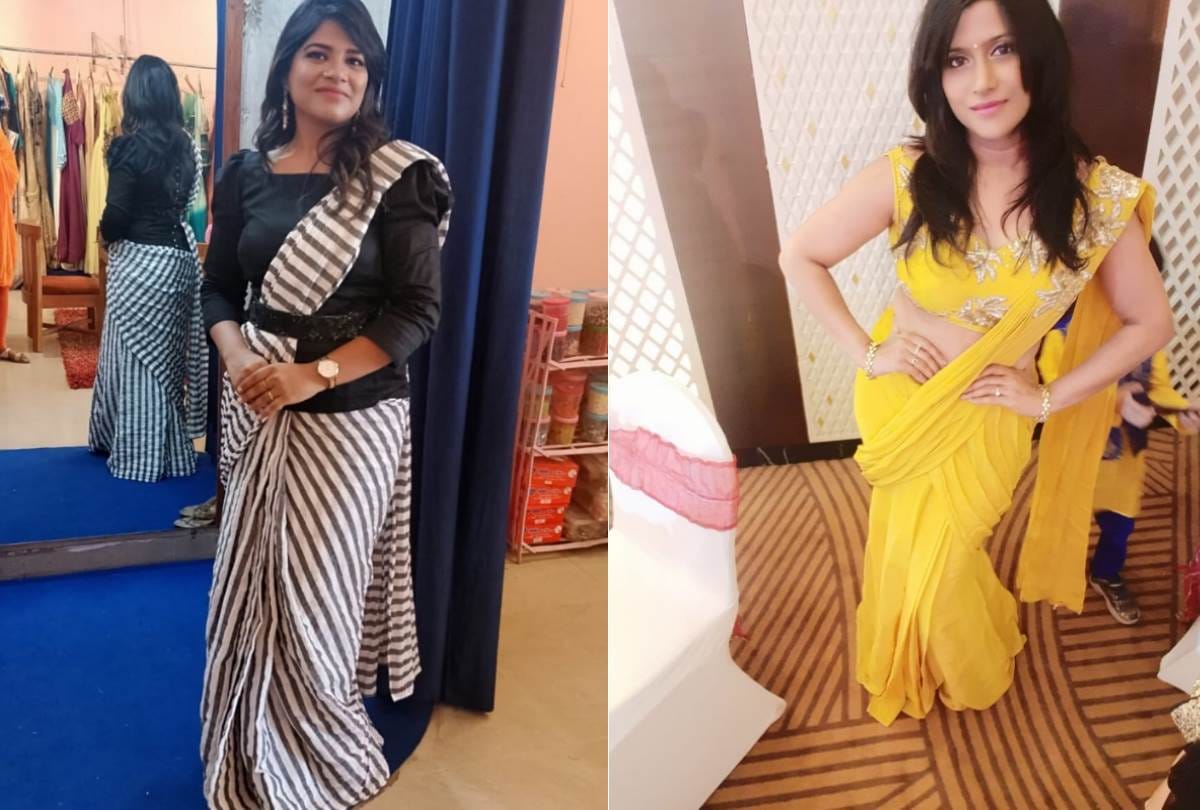 three new look of saree prepared by fashion designer Deepika