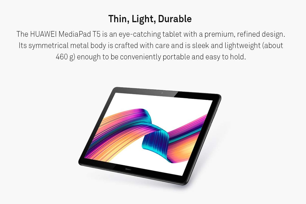 Huawei MediaPad T5 launched in India with Kirin 659 SoC, Full-HD Display, Dual Speakers