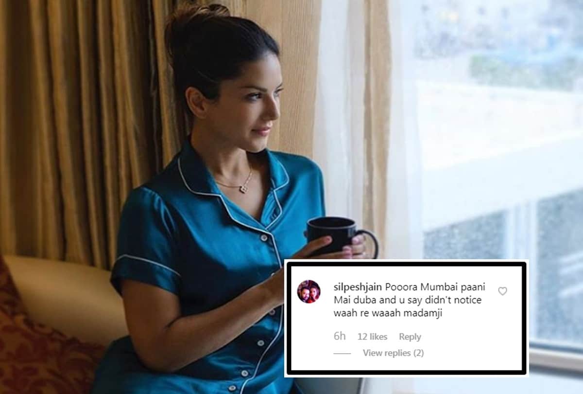 Sunny leone Shares Pic on instagram says Is it Raining and gets trolled