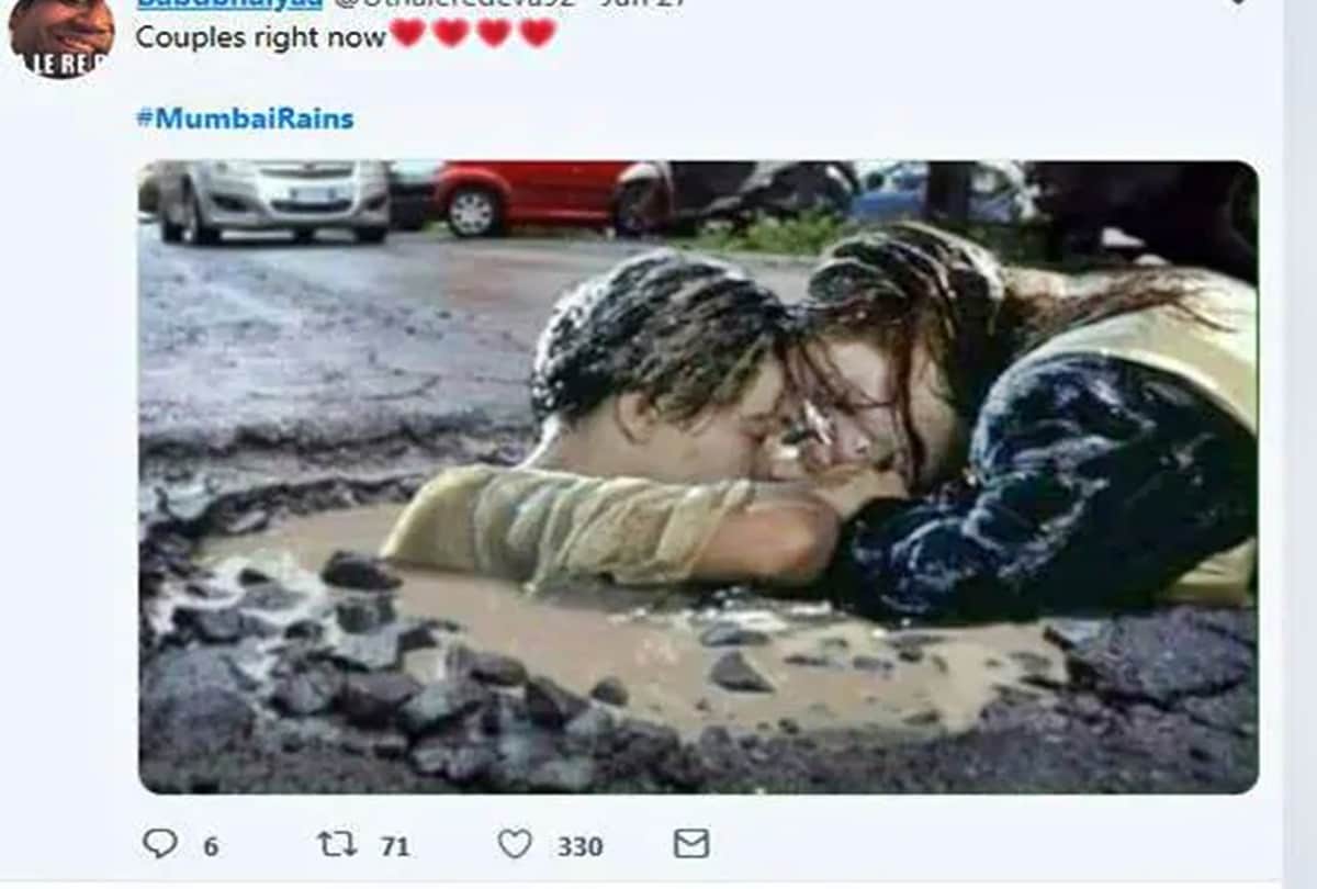 Funny Memes Viral on Social media on Mumbai heavy rains