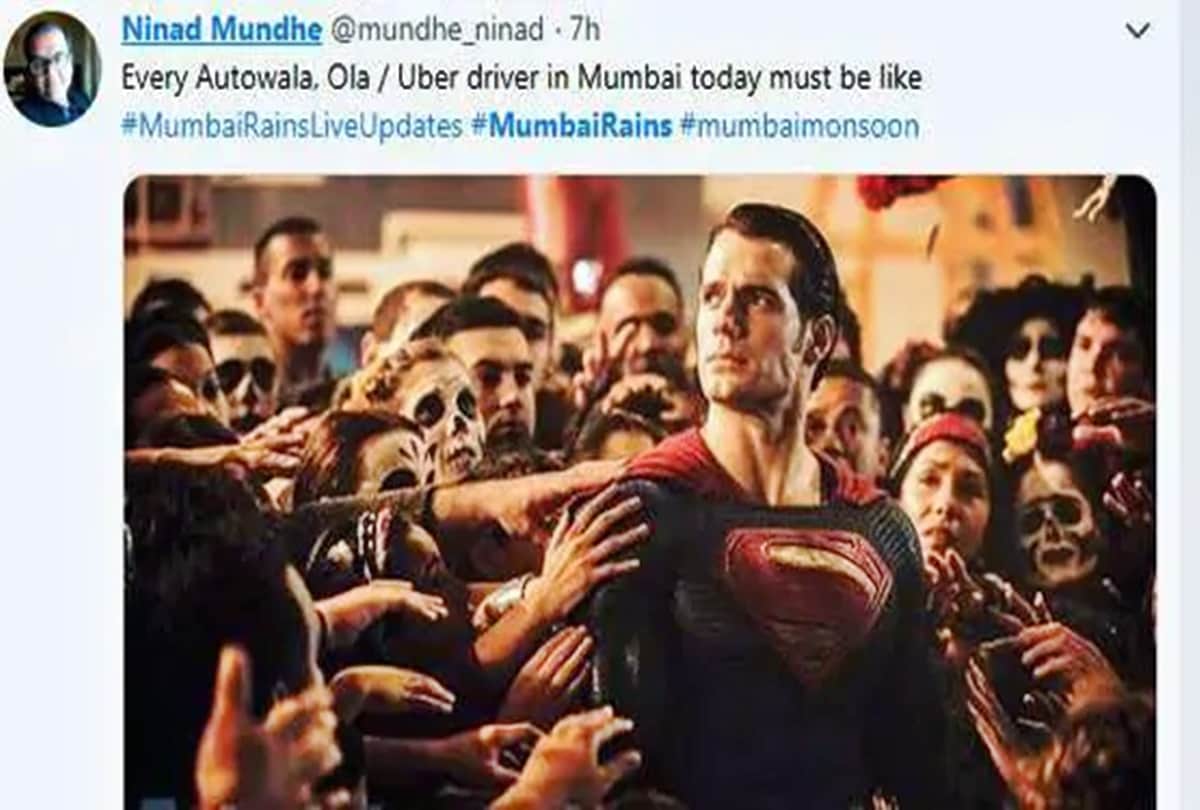 Funny Memes Viral on Social media on Mumbai heavy rains