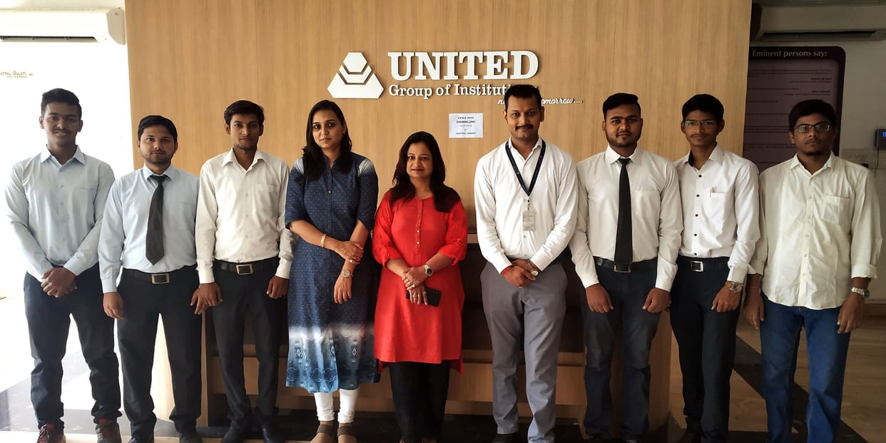 7 Students of United college has been selected in Adani Gas.