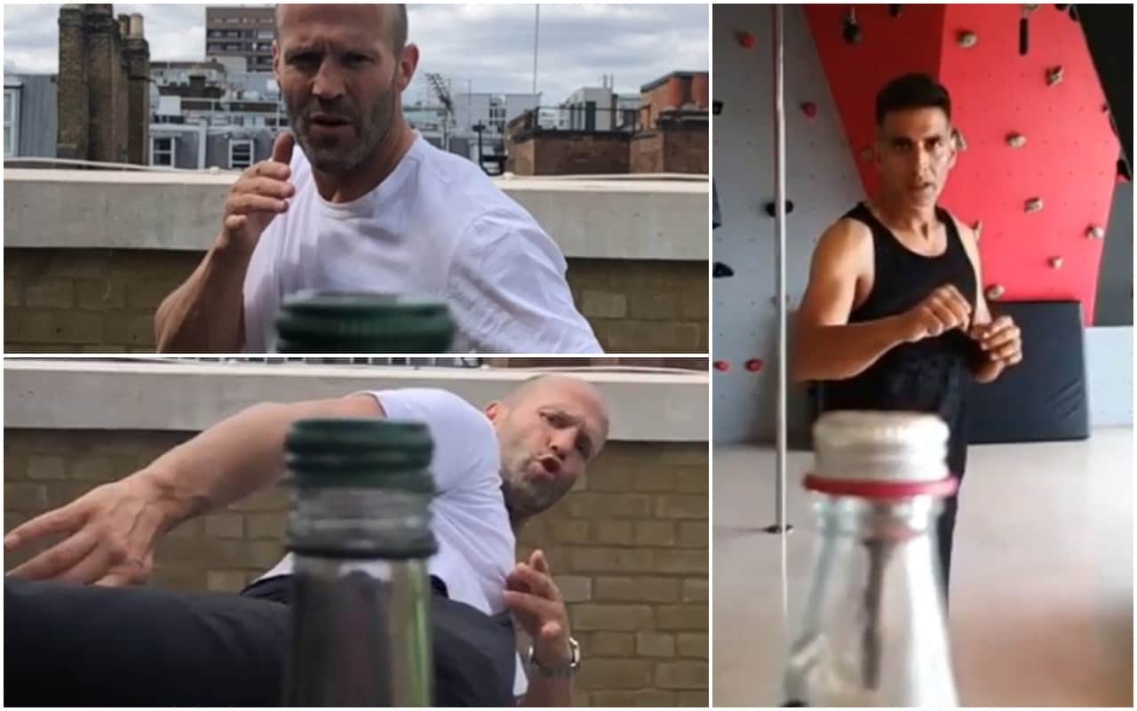 #BottleCapChallenge Akshay Kumar to Jason Statham shares video of Bottle Cap Challenge