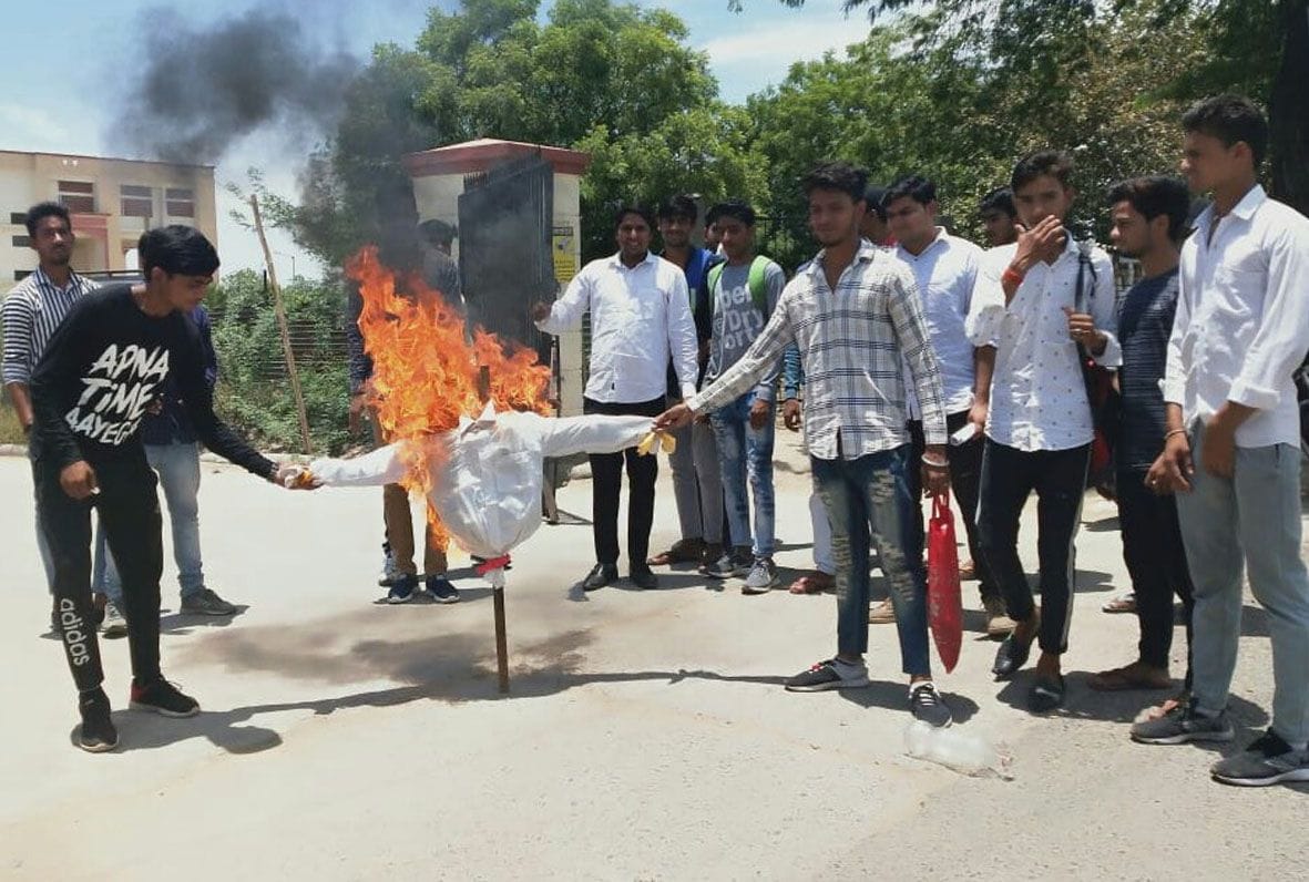 Protest against fees increase