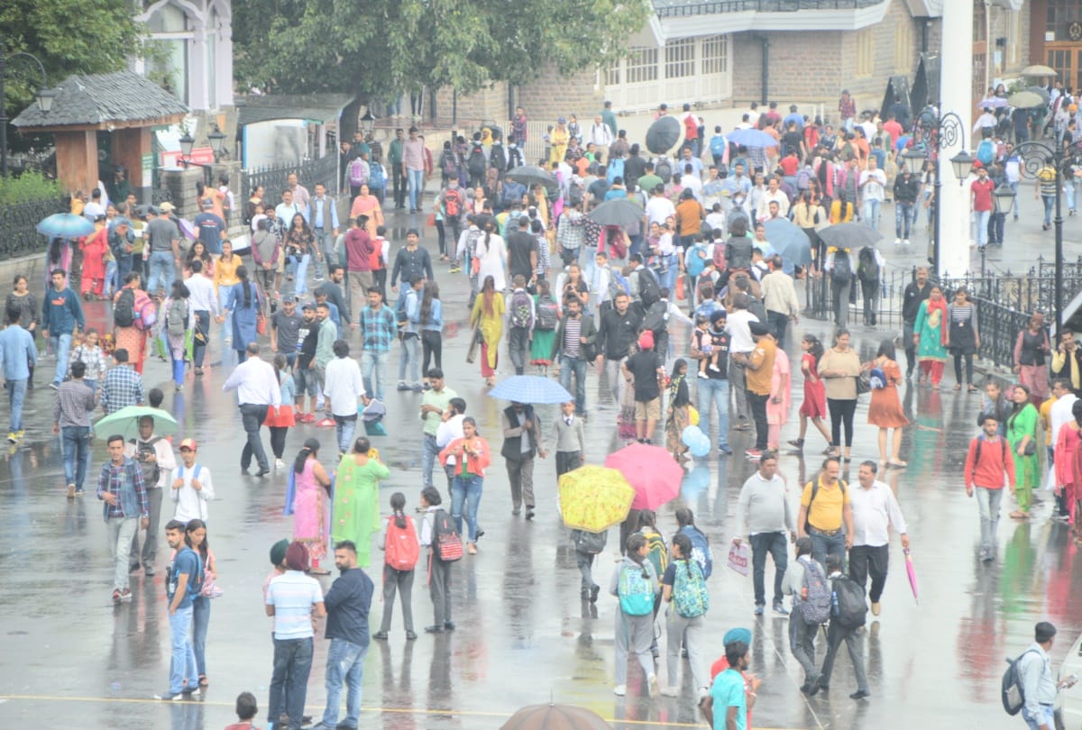 monsoon in himachal: warning of heavy rainfall for two days