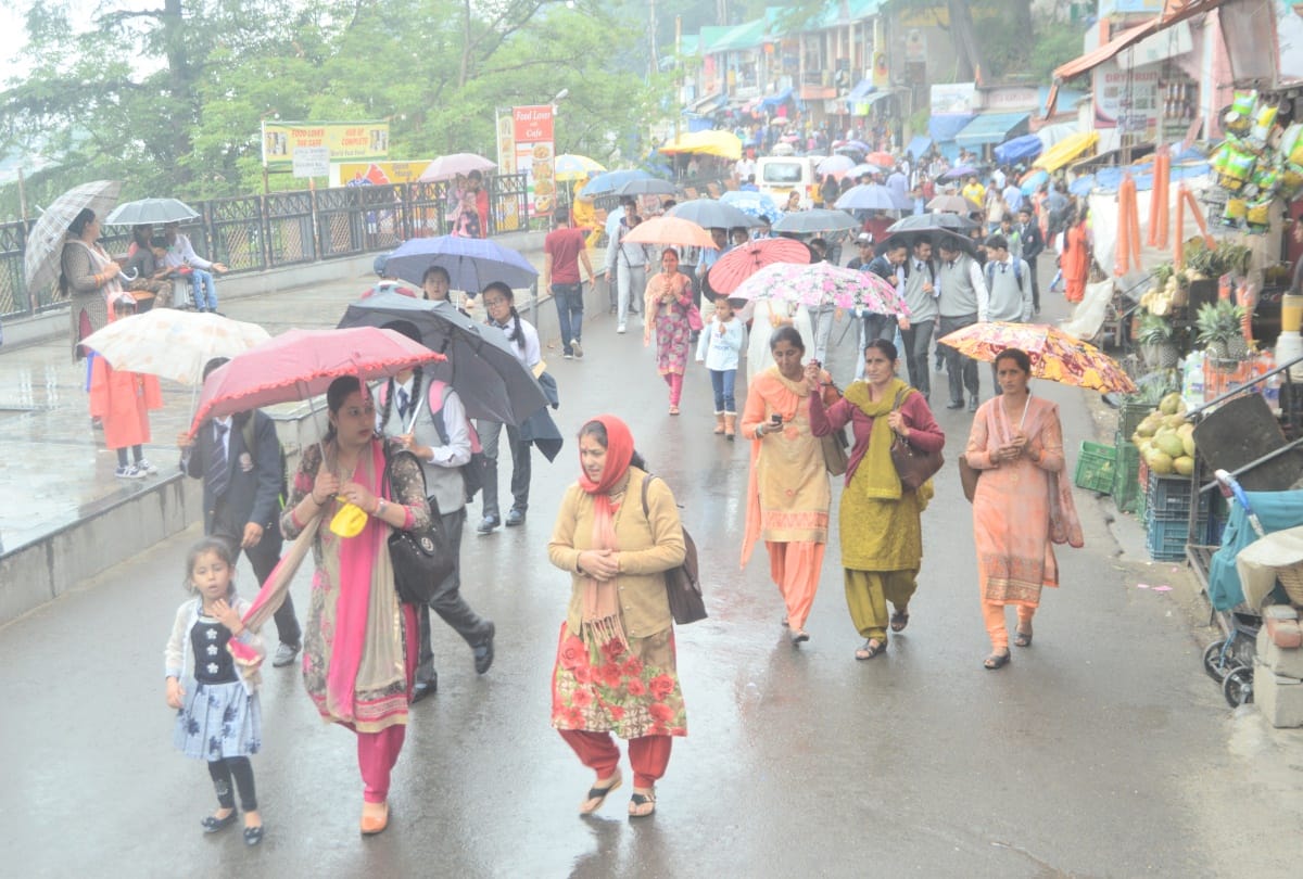 monsoon in himachal: warning of heavy rainfall for two days