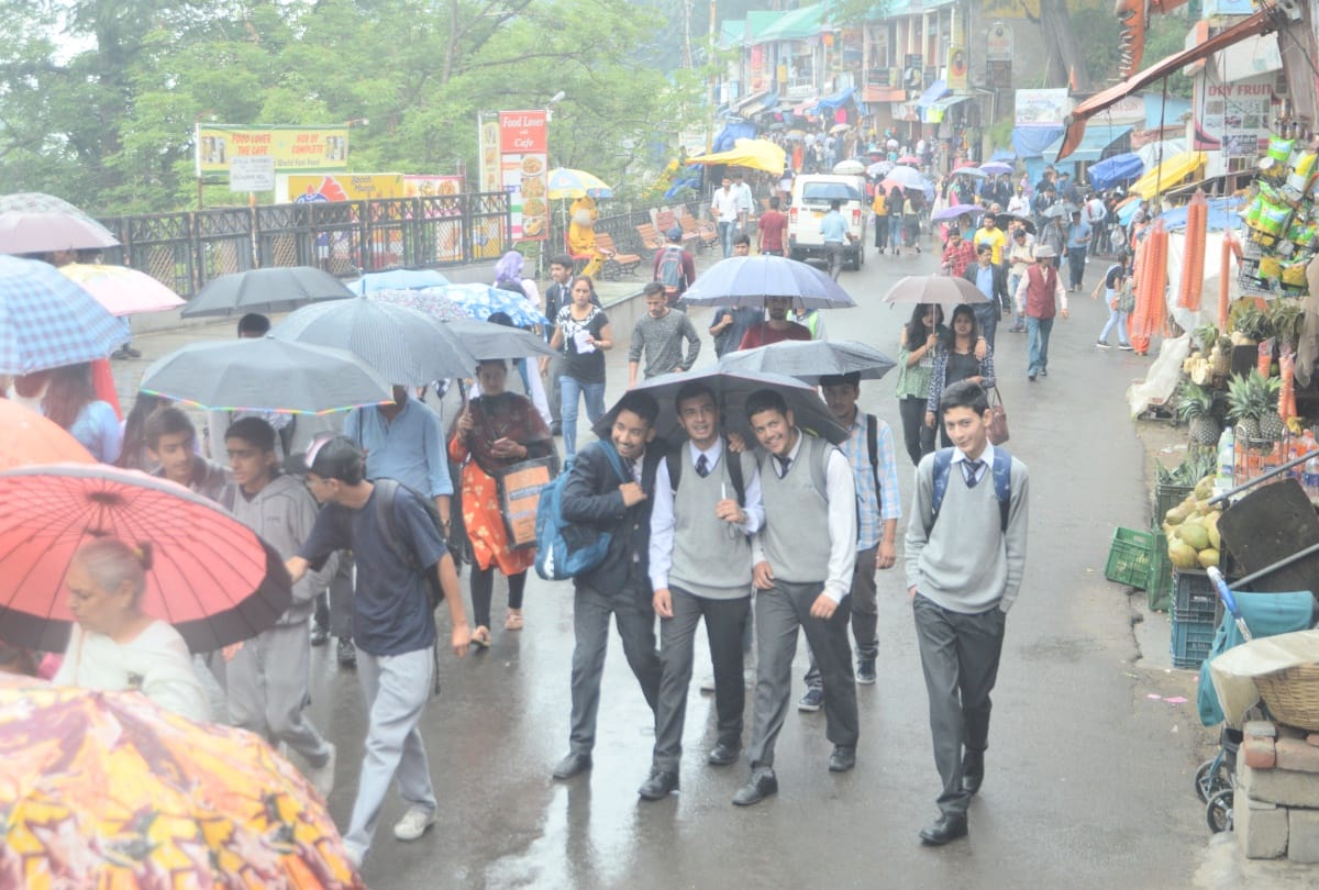 monsoon in himachal: warning of heavy rainfall for two days