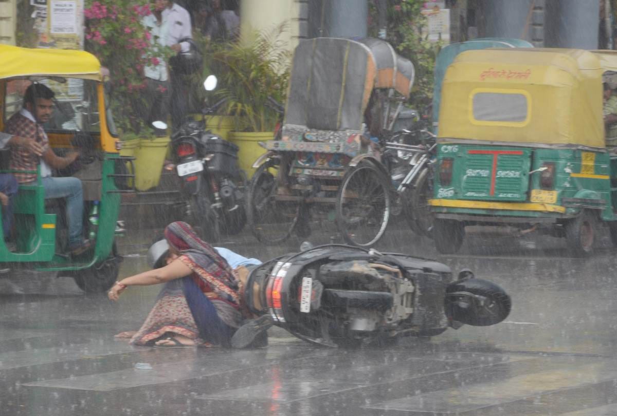 first rain of month of july in lucknow