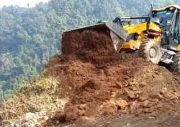 seven km of road made in 8 years