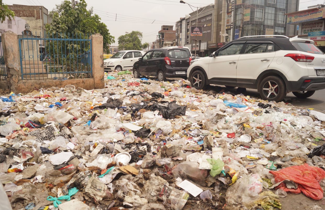 strike continues of eco green company in faridabad