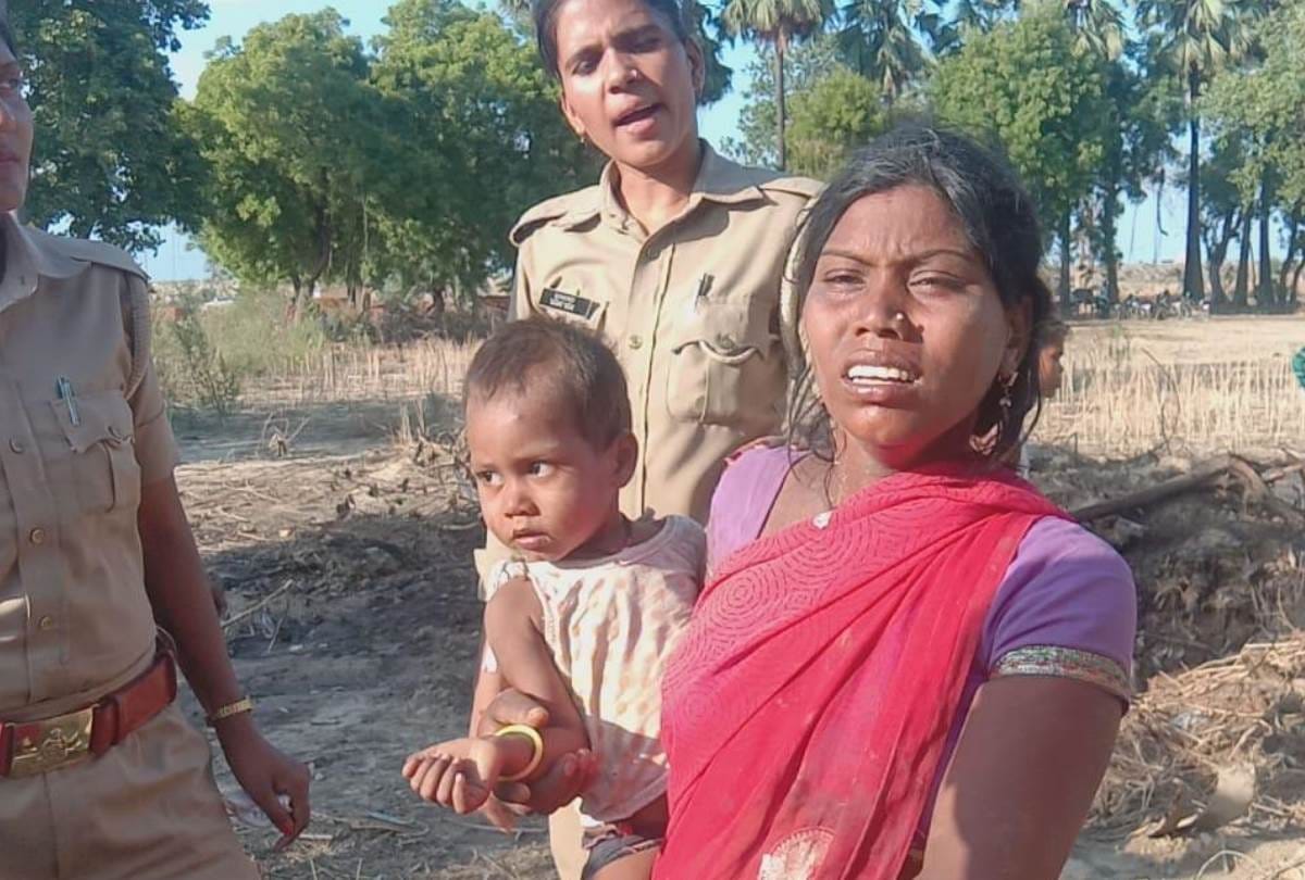 two children died by getting under heavy roller in jungle of dubagga in lucknow