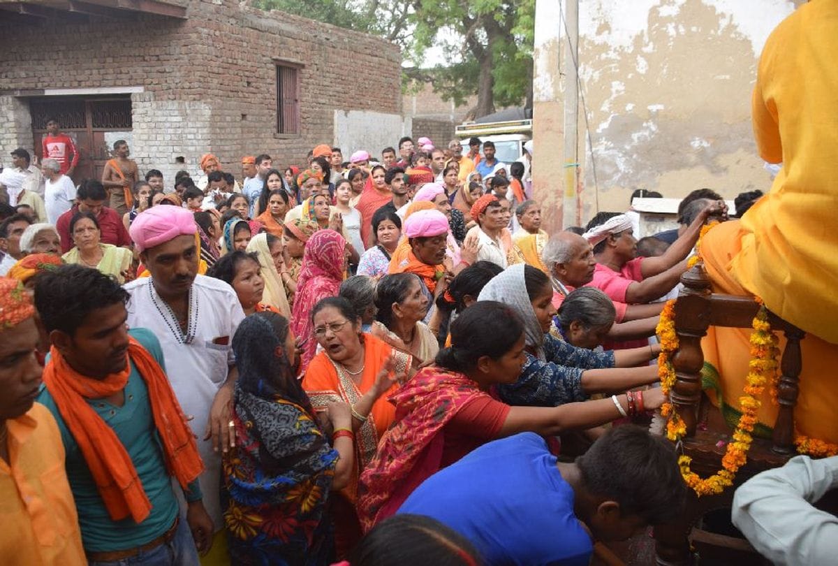 Rath Yatra of Lord Jagannath Balbhadra and Subhadra in Vrindavan