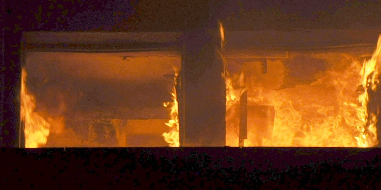Fire in pickup bhawan