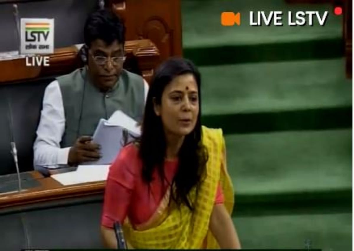 There is no Data Protection Act said Mahua Moitra, TMC MP in LS