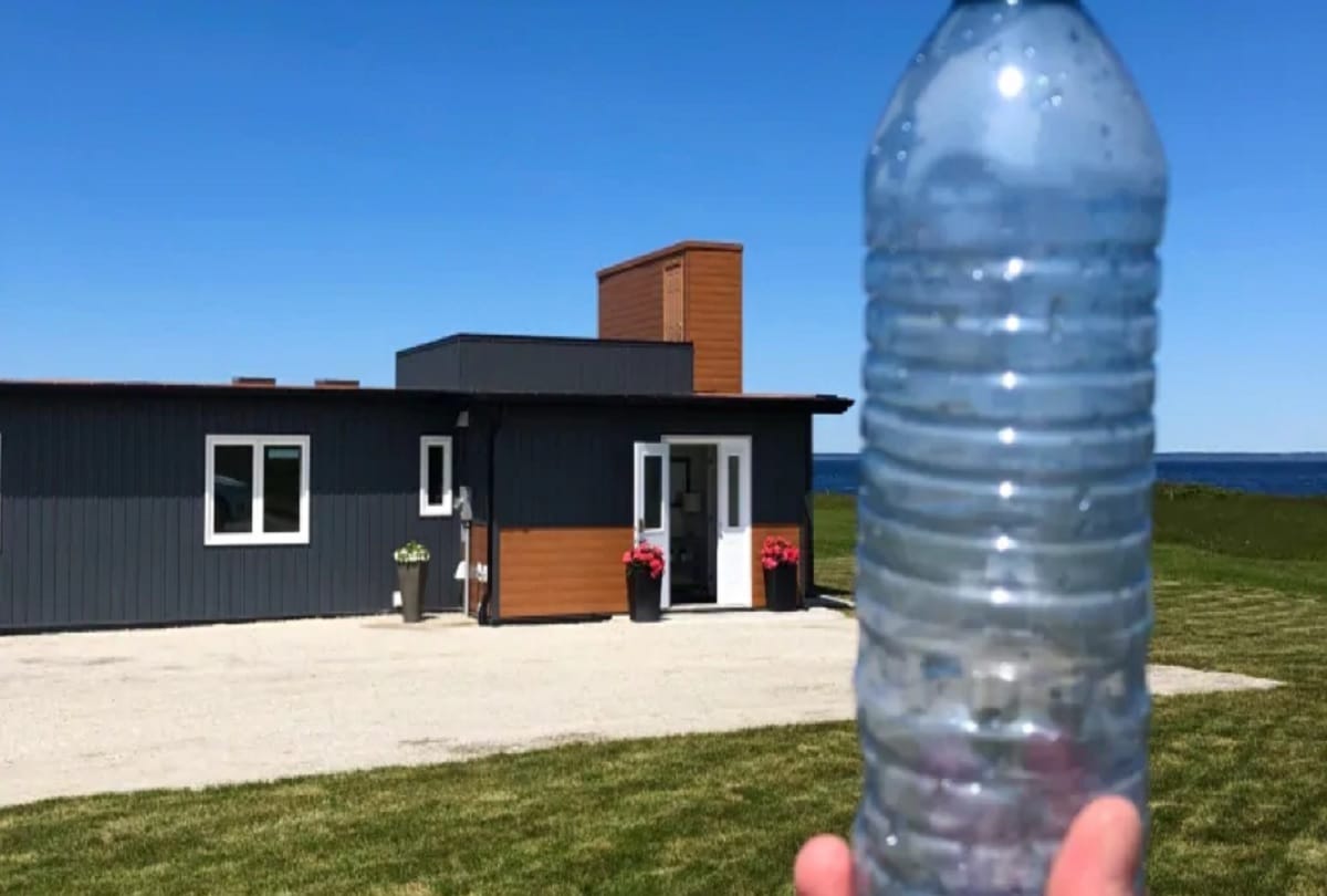 Unique House who is built using 6 lakh recycled plastic bottles in Canada