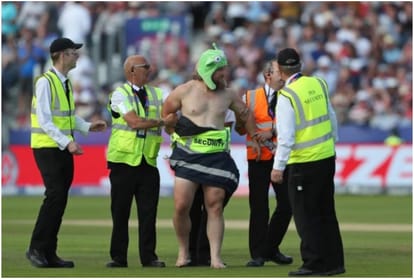 World Cup 2019: Streaker runs out and interrupts England vs New Zealand match,Cricket News