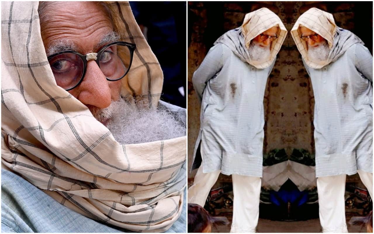 Amitabh Bachchan traveling in rickshaw pics Goes Viral from gulabo sitabo film