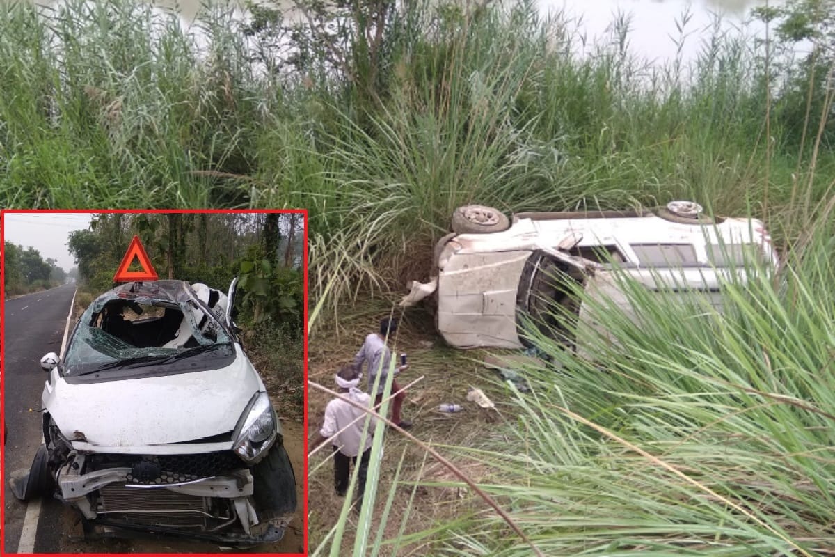 Three killed of one family of Bijnor city in road accident at Uttar Pradesh