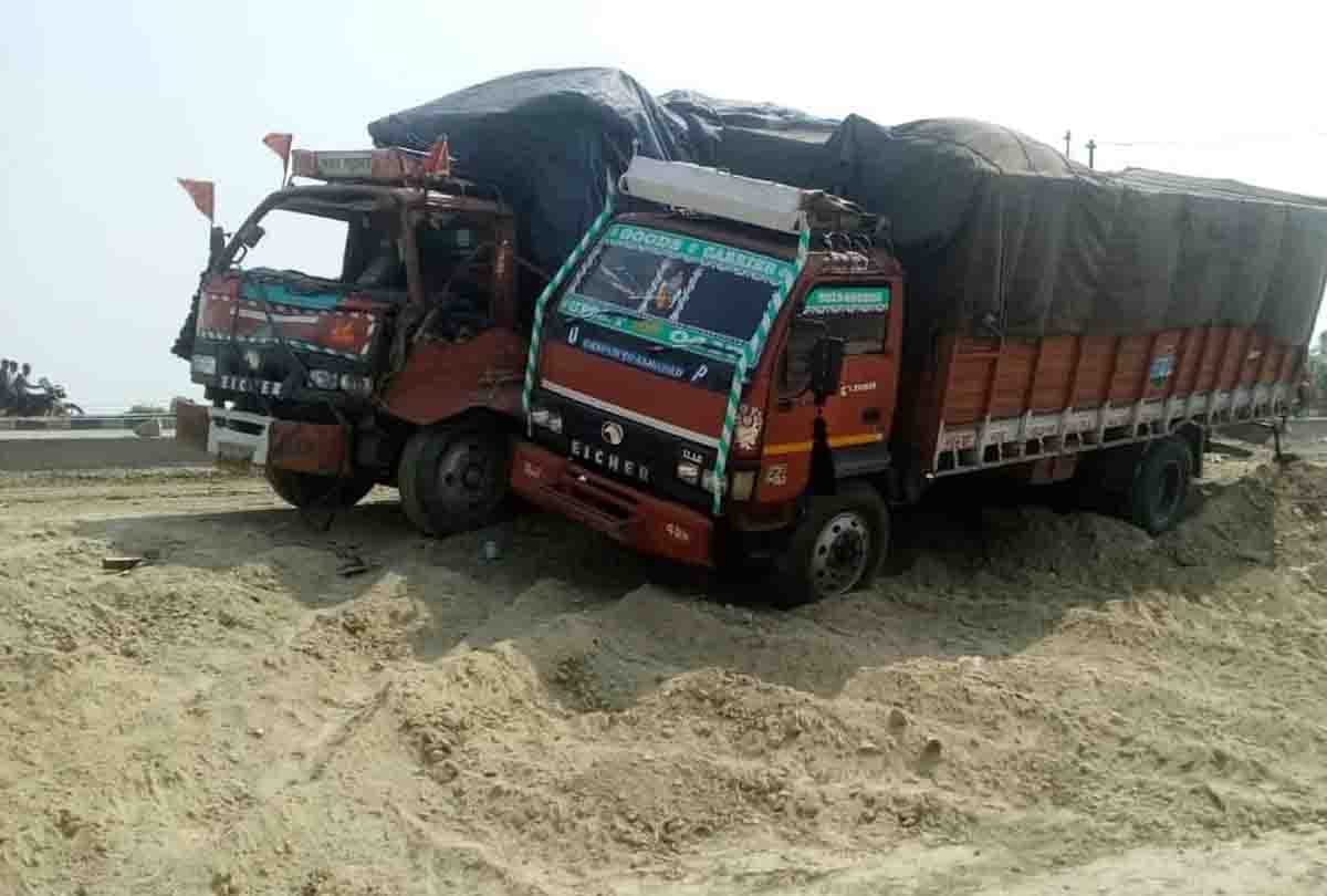 bus accident with dcm in fatehpur 20 injured