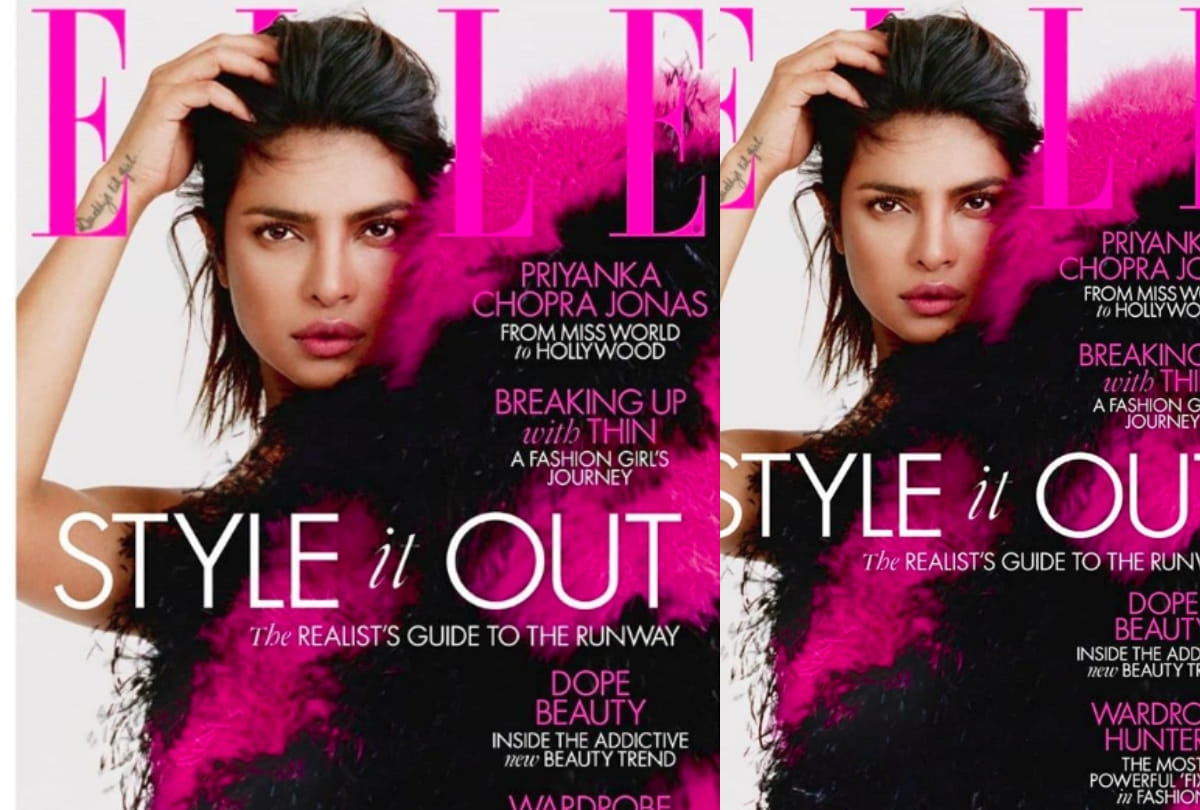 priyanka chopra elle magazine cover photoshoot for august 2019