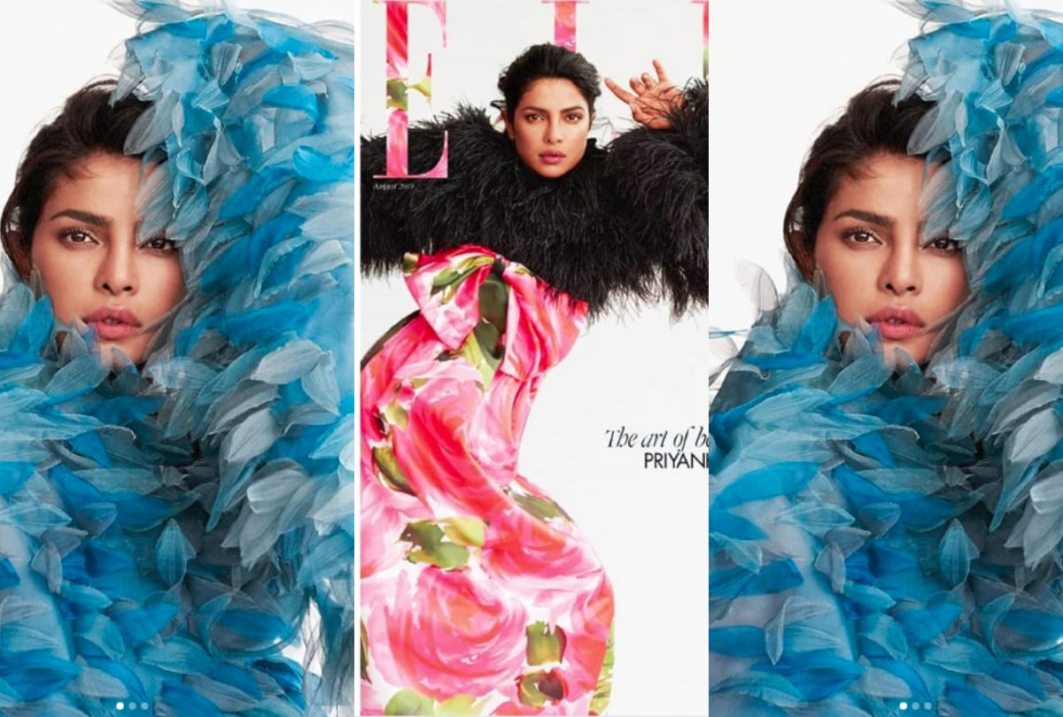 priyanka chopra elle magazine cover photoshoot for august 2019